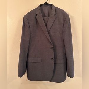 Gray Perry Ellis Portfolio Suit 48R slim fit